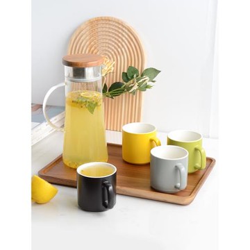 邁卡倫 日式水具套裝辦公室水杯北歐茶壺客廳水果茶玻璃冷水壺