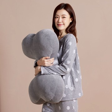 【YVONNE以旺傢飾】坑條大骨頭抱枕-岩石灰