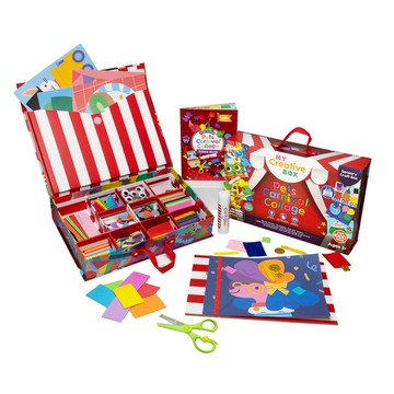 【My Creative Box】藝術拼貼寶盒-動物嘉年華 寶盒 百寶箱 創作 創意 繪畫 藝術 拼貼 玩具 學習教具