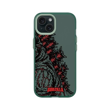 iPhone 15 Clear 憂墨綠 - 哥吉拉 Godzilla - 紅蓮化背脊