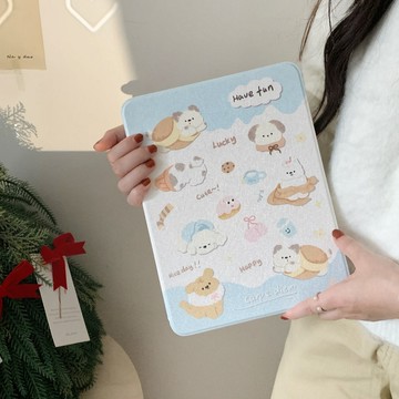 旋轉卡通狗狗 平板保護套 iPad 11 10 9 Mini 7 Air 5 6 Pro M5 11/13吋 保護殼