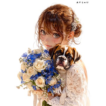 【4 月新作 3】07-120-0161 人物貼紙 春日女孩與動物