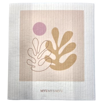 MYUMYUMYU 沐慕家居 木漿棉環保抹布 夕陽珊瑚  18 x 20cm  3條