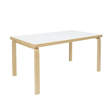 Aalto Table 82A 矩形桌（白色桌面、150 x 85 公分）