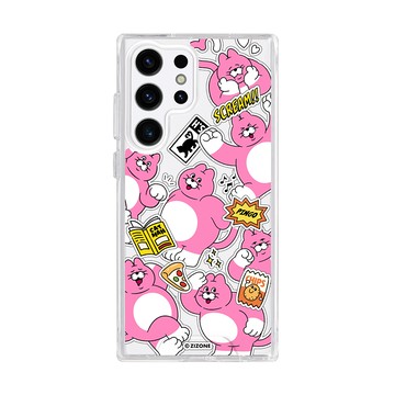 【正版授權】ZIZONE Pingo日常貼紙防摔透明SAMSUNG手機殼