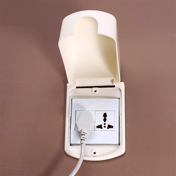 掀蓋式開關保護盒 黏貼 防電保護蓋 家用電源插座保護罩 兒童 安全 防護 防塵 浴室防水蓋【SV6618】BO雜貨