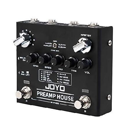 JOYO Cabinet Simulator Pedal Dual Channel with Clean and Distortion for Electric Guitar Effect (Preamp House R-15)