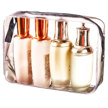 透明防水化妝包 Set 4  大(6.5 x 22.5 x 15cm)  黑色