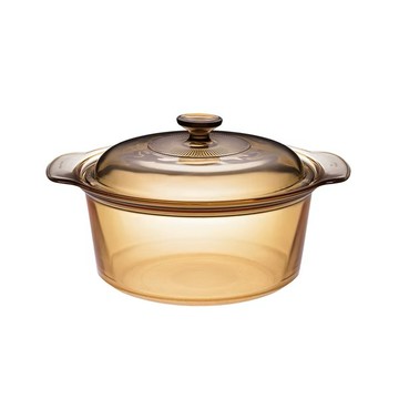 美國康寧  Visions晶彩透明寬鍋雙耳淺鍋 3.5L