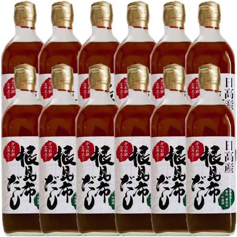 日高産 根昆布だし かつお節 エキス入り 500ml x 12本