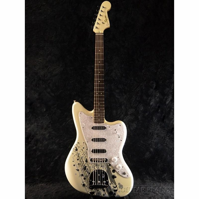 国内外の人気 JAZZMASTER MAMI SCANDAL Squier PEARL  WHITE ギター