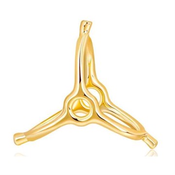 【Jpqueen】三角風車三環鏤空絲巾扣(3色可選)