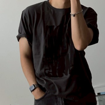 正韓MADE 變形字母印花短袖上衣 4色 YUPPIE 預購商品 0407