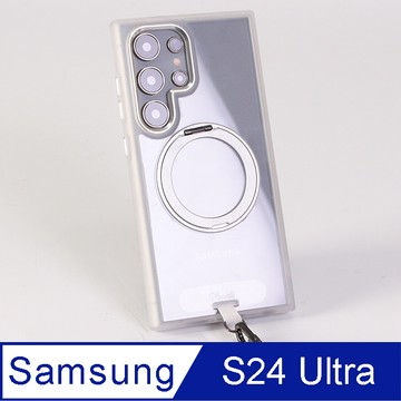 Moxbii【YOI系列】 三星Samsung (For Galaxy S24 Ultra) 旋轉磁吸支架+掛片 保護殼