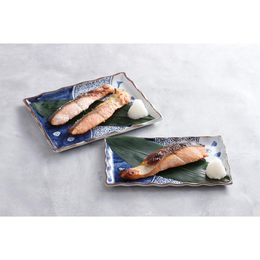 北海道 羅臼産秋鮭の漬魚味比べ   秋鮭粕漬切身80ｇ×2、秋鮭西京味噌漬切身80ｇ×2、秋鮭甘味噌漬切身80ｇ×2