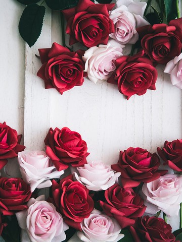 客廳假花仿真花裝飾花絹花插花擺設情人節七夕送女生花束保濕玫瑰