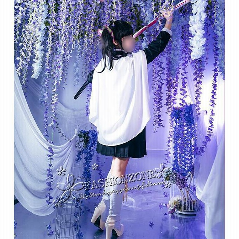 栗花落 カナヲ（つゆり かなお）コスプレ 衣装 ウィッグ 靴 道具刀刺繍