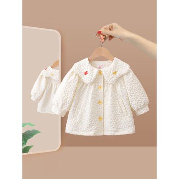 女童外套秋裝2025新款女寶寶洋氣時髦上衣小童休閑春秋季兒童衣服