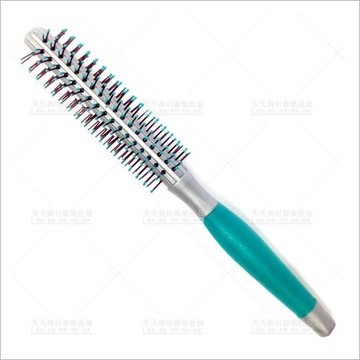 久美膠柄防滑圓梳(CM308綠)單支/小(美髮梳子)[51217]