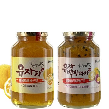 濃縮原汁 《柚和美》韓國蜂蜜茶(柚子茶/百香柚子茶)(1kg)任選2入