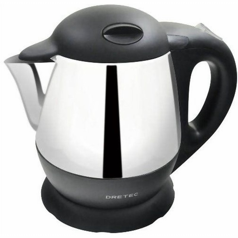 ドリテック ステンレス電気ケトル 0 9l クレマ ブラック Po 1bk 通販 Lineポイント最大0 5 Get Lineショッピング