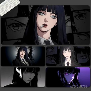 🔥免運🔥鼠標墊 滑鼠墊  來圖定製 鎖邊 加厚 筆記本桌墊 日嚮雛田動漫女孩鼠標墊二次元超大號防滑耐臟電競辦公電腦鍵盤墊