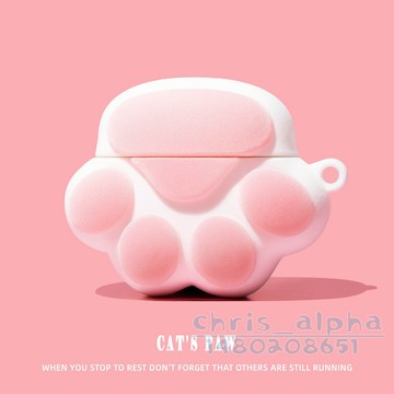 毛絨可愛貓爪 創意立體 適用Airpods4代耳機殼 Pro3保護套 1/2/3/4代蘋果藍牙耳機殼 pro2防摔殼