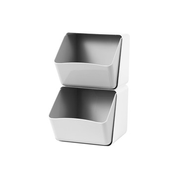 【梵特】可層疊斜取式置物收納盒-3入