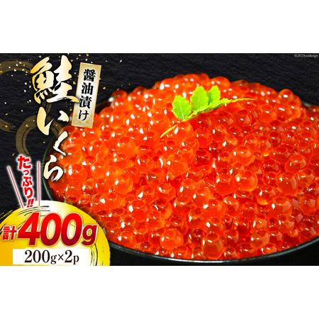 ふるさと納税 鮭 いくら 醤油漬け 計400g (200g×2p) [宮城東洋 宮城県 気仙沼市 20562762] 魚介 イクラ さけ サケ 鮭 冷凍 小分け 醤油 .. 宮城県気仙沼市