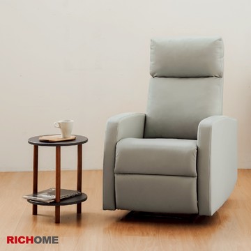 RICHOME 功能單人沙發椅 貓抓皮沙發 小戶型 美容椅 長照中心 孝親椅 休閒躺椅 CH1240