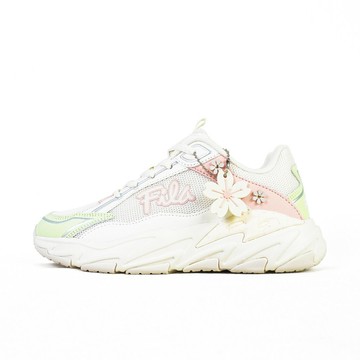 Kixpress-Fila Cherry Blossom 女 運動休閒鞋 老爹鞋 櫻花限定 米綠 [5-C306Z-165]