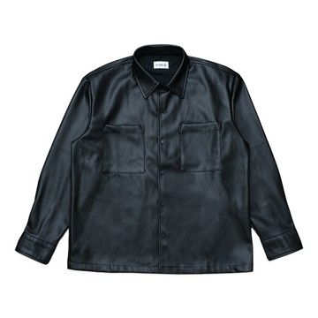 KAIKAI - Insomnia - 雙口袋皮革襯衫外套