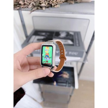 適用oppo手環2表帶新款x3反扣超纖皮質腕帶智能運動手環oppo2代通用nfc版時尚個性男女生band替換帶配件free