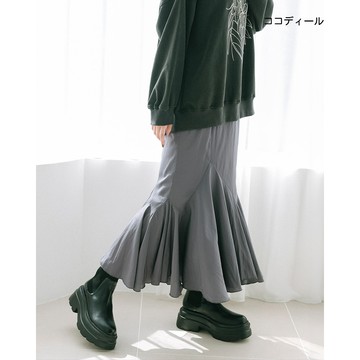 【ココディール】木炭色唇印魚尾裙 O4U17288