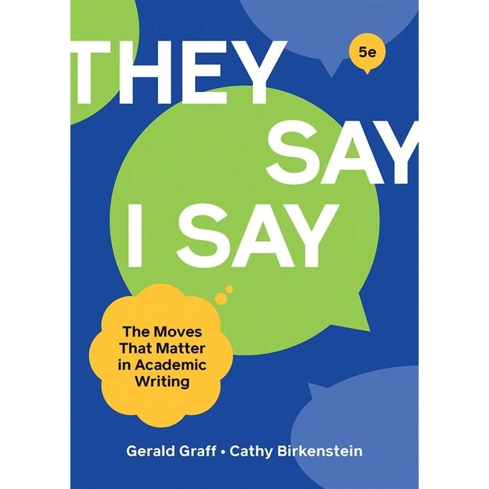 They Say   I Say (Paperback  5)