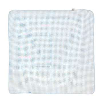 PUKU 藍色企鵝 典雅紗布大浴巾 100%純棉 吸水透氣 90x90cm  水色  1條