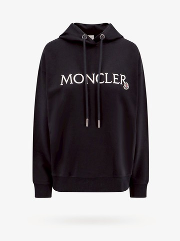 Cotton sweatshirt with logo embroidery - MONCLER - gender_Woman