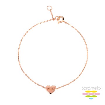 彩糖鑽工坊 桃樂絲系列銀飾 玫瑰金純銀手鍊 HAG-BS22