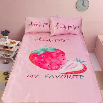 大撿漏！兒童卡通冰絲涼席1.2m兩件套夏季空調席 手機實拍圖