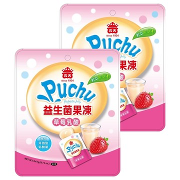 義美 噗啾益生菌果凍 草莓乳酸  247g  2袋