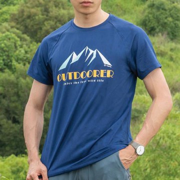 【WOAWOA】UPF50+涼感循環極風衣 山岳線條款 男版 (登山衣 排汗衣 涼感衣 衣服 冰峰衣 防曬 登峰衣)