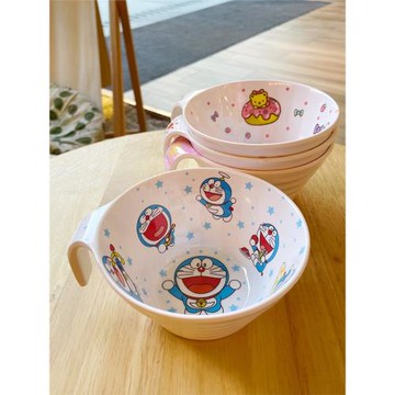 密胺卡通手柄造型碗耐摔兒童餐具美耐皿創意寶寶吃飯碗仿瓷小童用