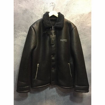 代官山)VIRGO ヴァルゴ 17AW フェイクムートン デッキジャケット  