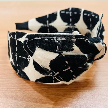 MOYA 寬版手工髮箍 點 線