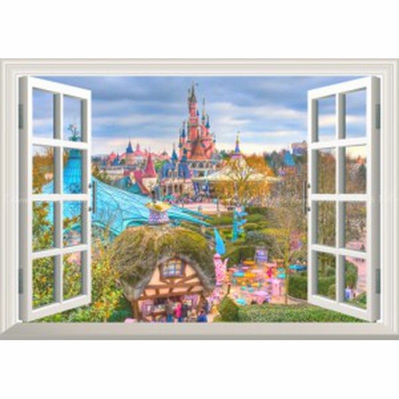 絵画風 壁紙ポスター ディズニーランド パリ 景色 窓仕様 Dnlp 006ma2 版 594mm 4mm 通販 Lineポイント最大1 0 Get Lineショッピング