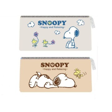 史努比SNOOPY 小日子系列-三角開窗筆袋(隨機出貨)