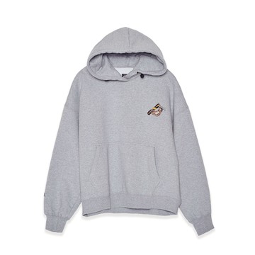 5th STREET｜女裝｜動物滑雪印花長袖帽T｜灰褐