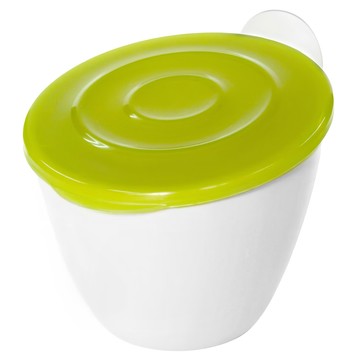 Hachiman Kasei 八幡化成 吸盤廚餘收納桶 1L  16.5 x 14 x 13cm  1個  白色 + 綠色