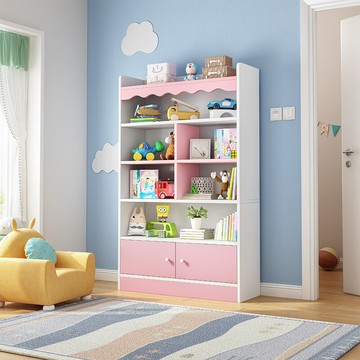 APP下單享點數9% 簡易學生書架兒簡約落地小型家用經濟型學生小書柜玩具收納置物架