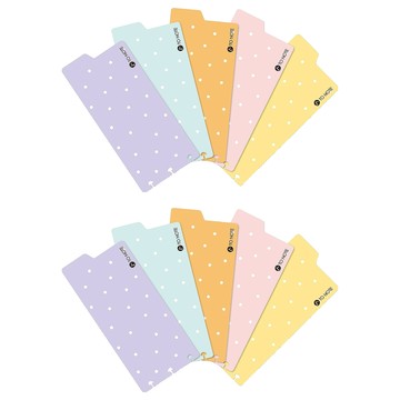 TO NOTE Lite 自選分隔頁  繽紛點點  5入  158x72mm  2包